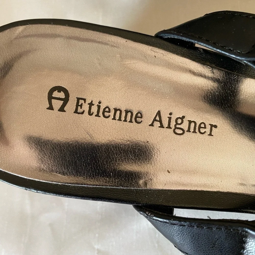 Etienne Aigner Black Size 9 1/2 Shoe (great for Prom or wedding)